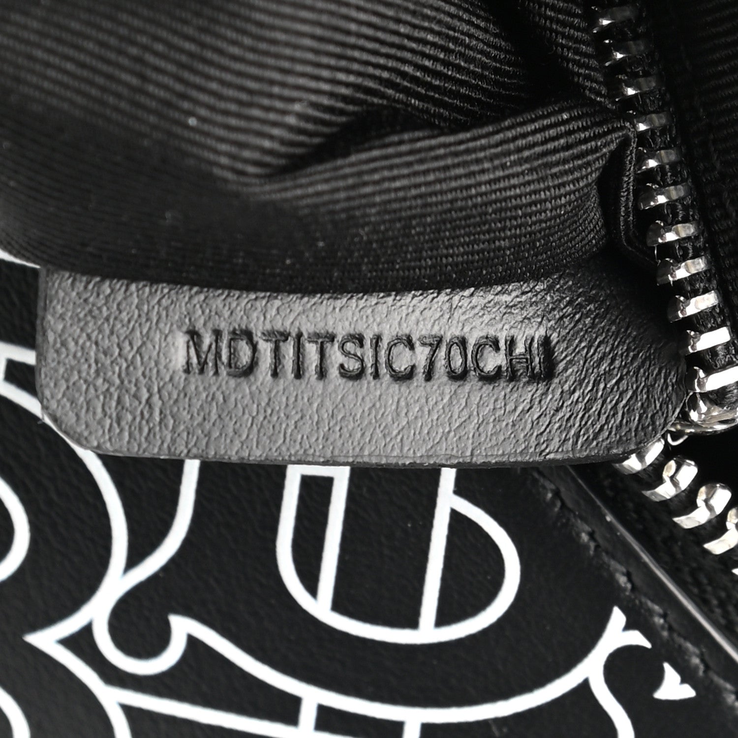 Burberry Calfskin Monogram Washbag Black White 8 of 8