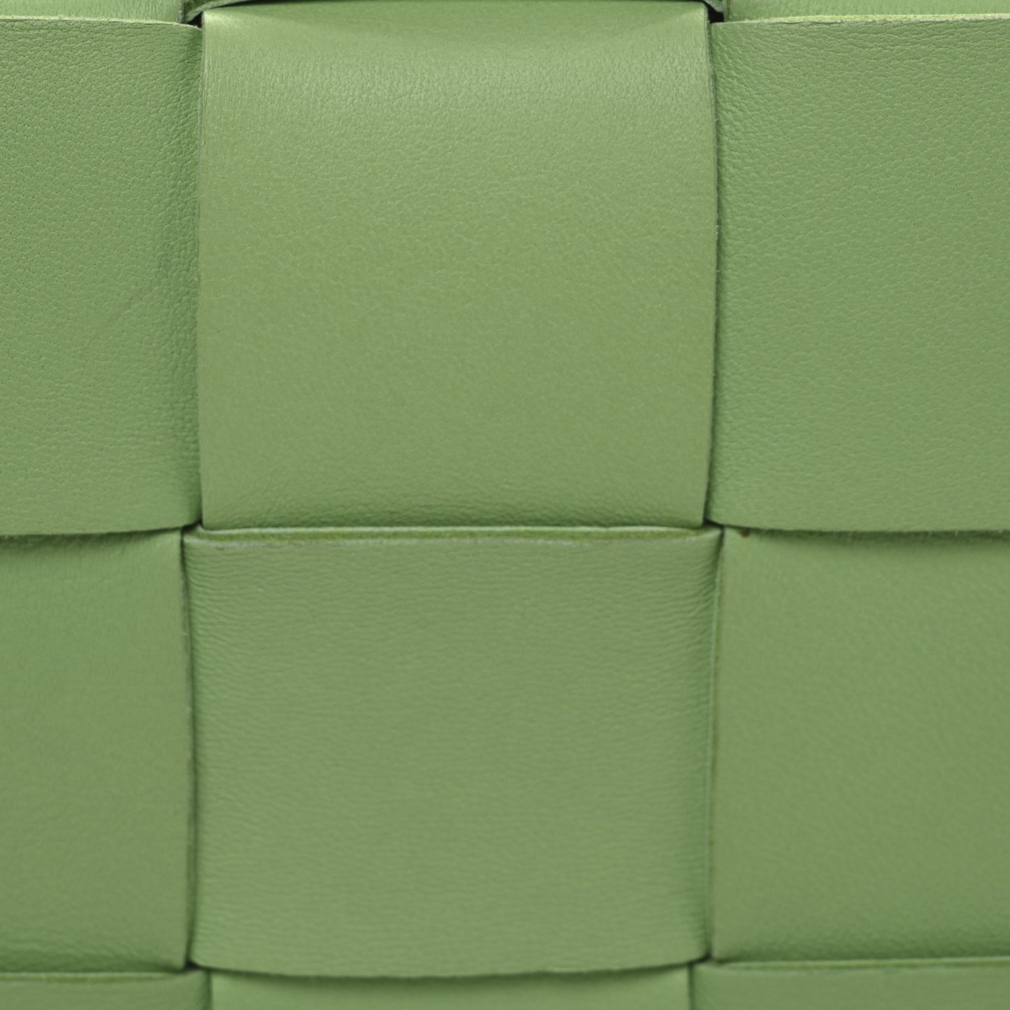Nappa Maxi Intreccio Cassette Bag Pistachio