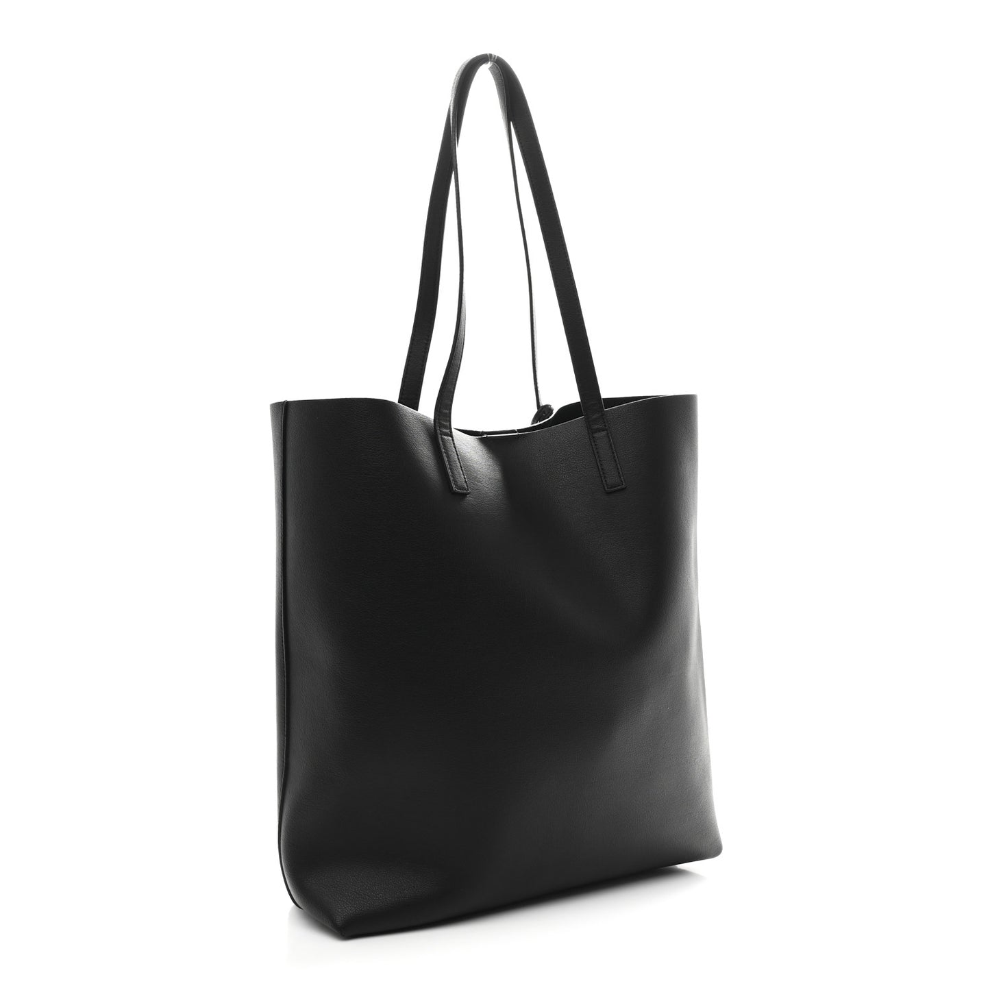 Calfskin Medium Shopping Tote Black