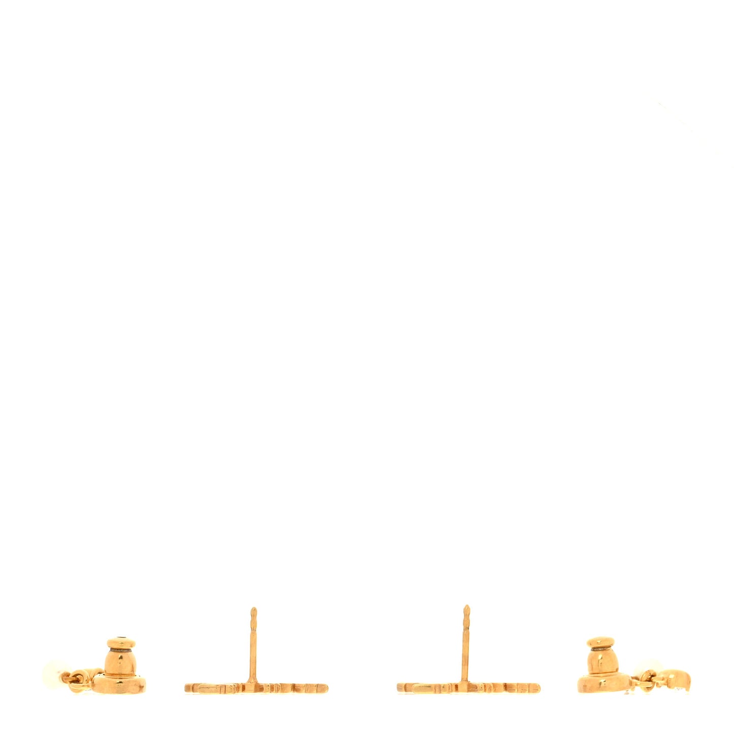 Crystal Pearl J'Adior Earrings Gold
