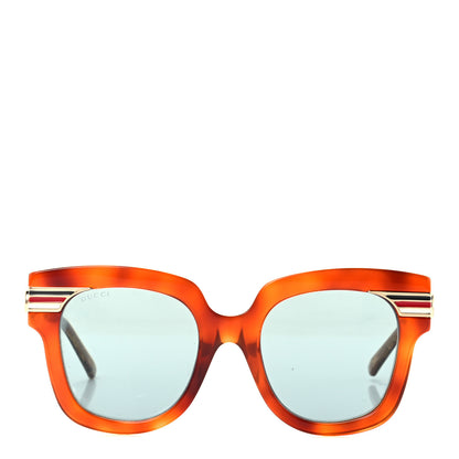 Gucci Acetate Square Frame Web GG0281SA Sunglasses Havana 2 of 7