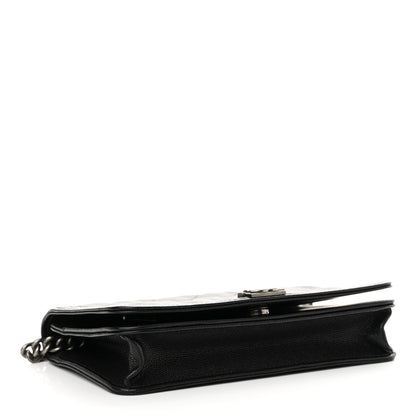 Chanel Caviar Quilted Boy Wallet On Chain WOC Black 4 of 14