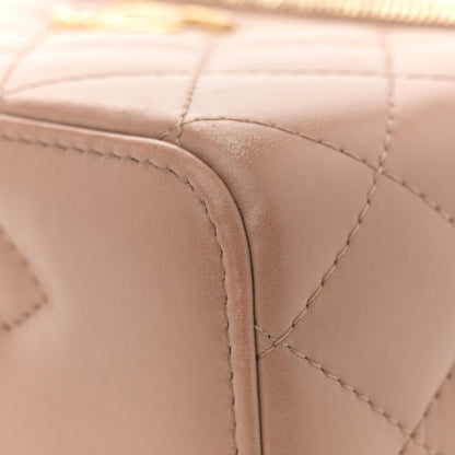 Chanel Lambskin Quilted Small Pillow Crush Vanity Case With Chain Beige 11 of 12