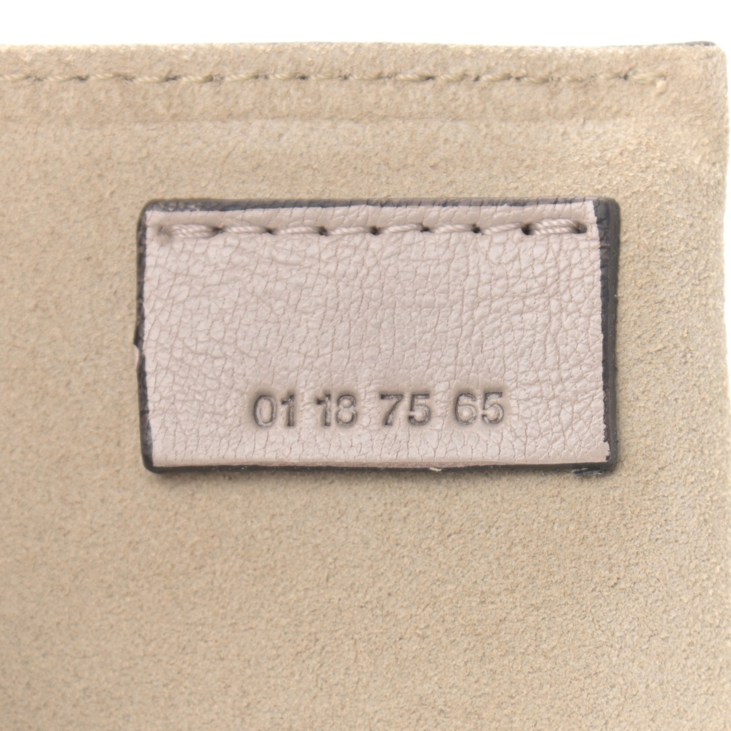 Calfskin Suede Small Pixie Bag Motty Grey