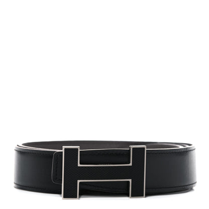Hermes Box Togo 32mm Quizz H Belt 95 Black Etain 1 of 5