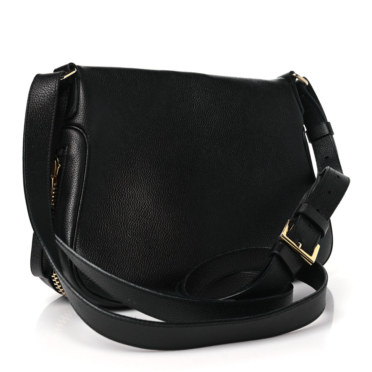 Tom Ford Grained Calfskin Medium Jennifer Crossbody Bag Black 3 of 11