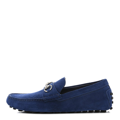 Gucci Suede Mens Horsebit Driver Loafers 8 Royale 1 of 10