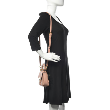 Burberry Trench Calfskin Mini DK88 Top Handle Bag Ash Rose 2 of 10
