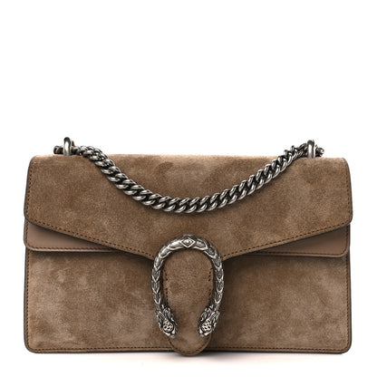 Gucci Suede Small Dionysus Shoulder Bag Taupe 1 of 11