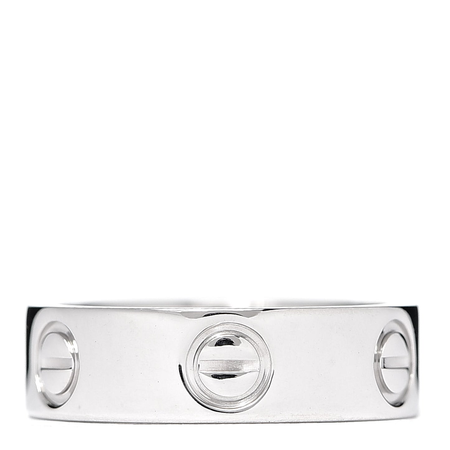 18K White Gold 5.5mm LOVE Ring 50 5.25