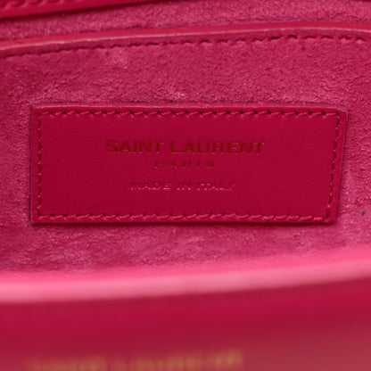 Saint Laurent Smooth Calfskin Small Classic Monogram Universite Bag Fuchsia 6 of 11