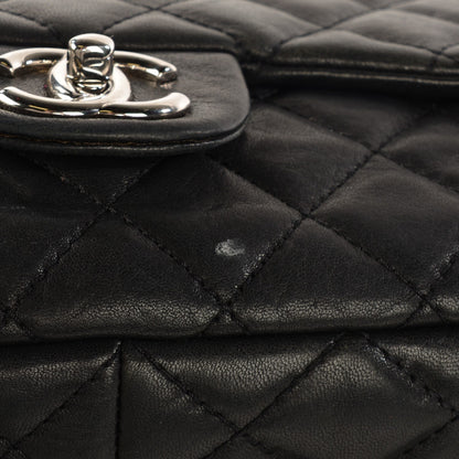 Chanel Washed Lambskin Quilted Jumbo Single Flap Bijoux Chain Black 9 of 9