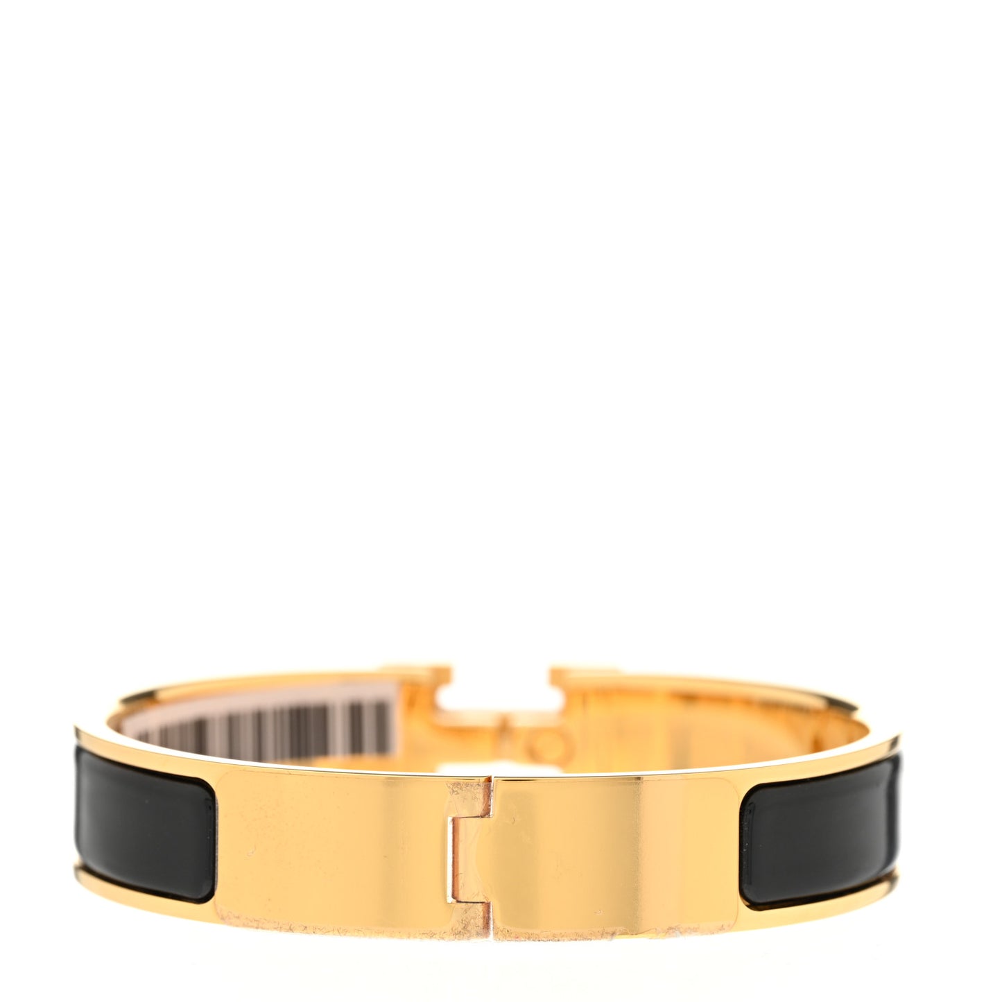 Enamel Narrow Clic Clac H Bracelet PM Black