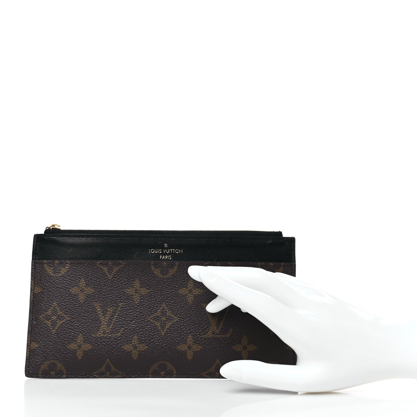 Monogram Slim Purse Black