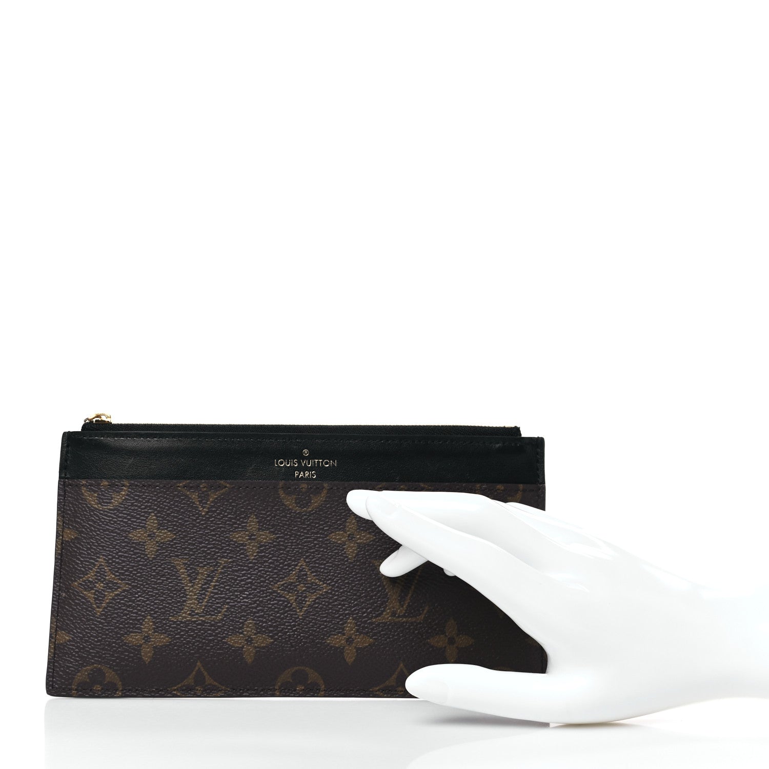 Louis Vuitton Monogram Slim Purse Black 2 of 6