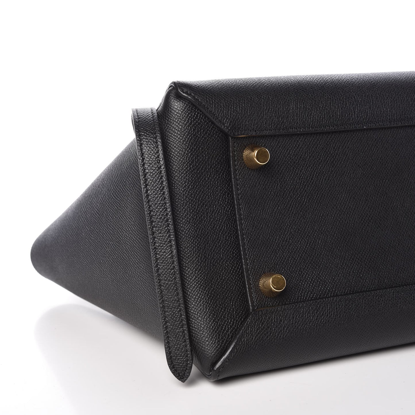 Grained Calfskin Mini Belt Bag Black