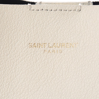 Saint Laurent Calfskin Large Shopping Tote Porcellana 7 of 14
