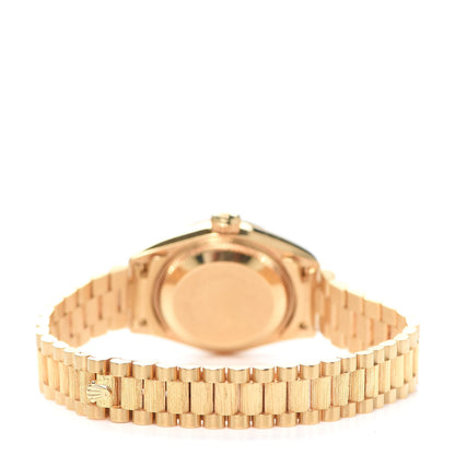 Rolex 18K Yellow Gold 26mm Datejust President Watch Champagne 69278 3 of 6