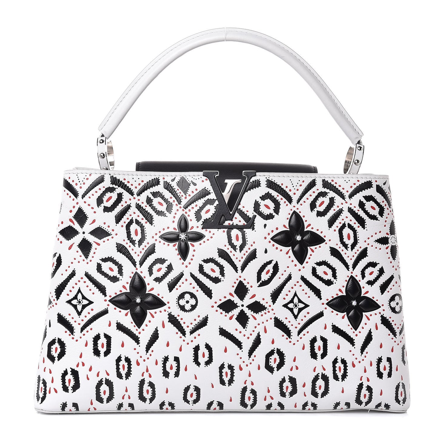 Calfskin Graphic Print Capucines MM