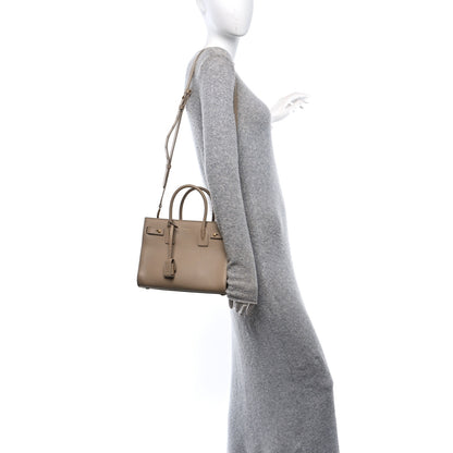 Saint Laurent Grained Calfskin Baby Sac De Jour Souple Dark Beige 3 of 10
