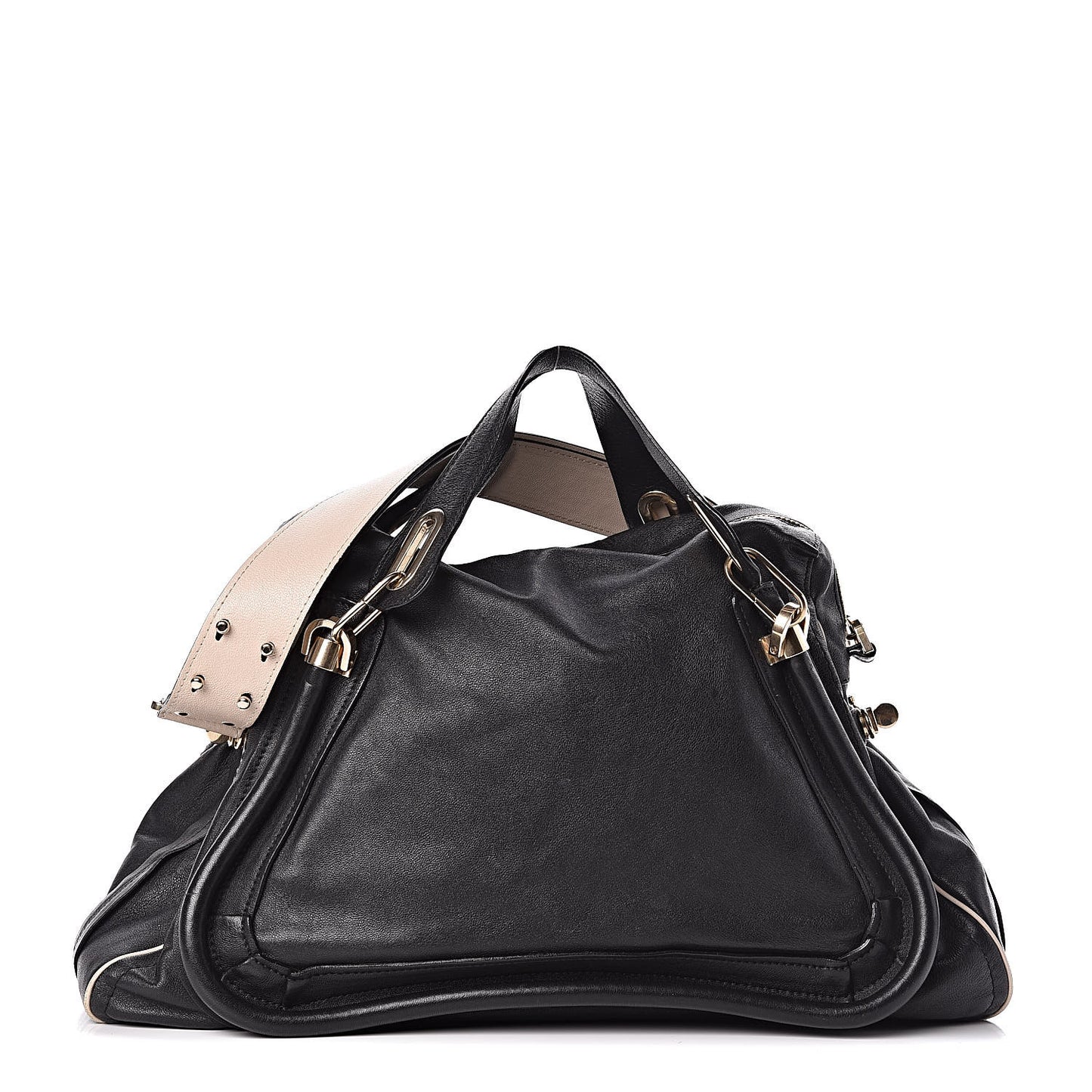 Calfskin Large Military Paraty Black