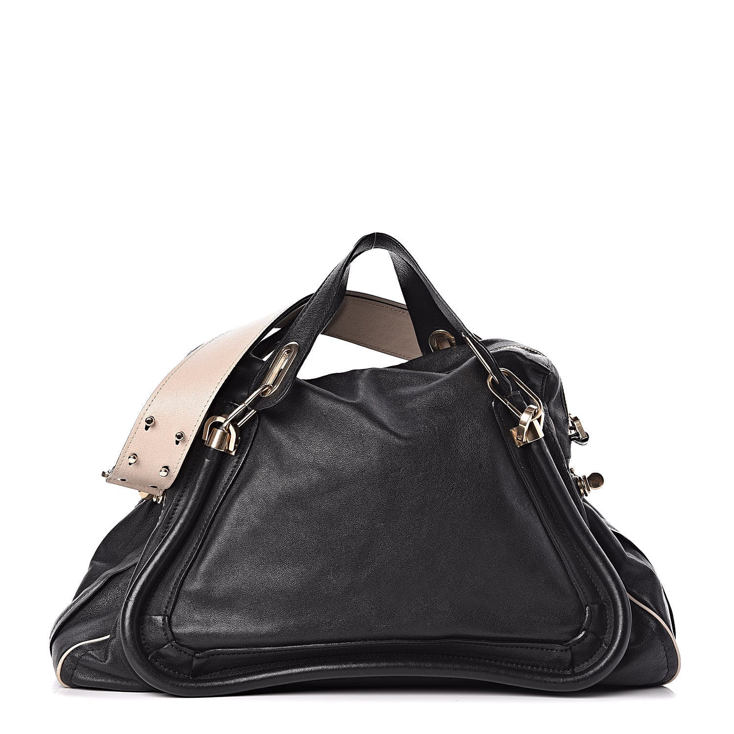 Chloe Calfskin Large Military Paraty Black 1 of 12