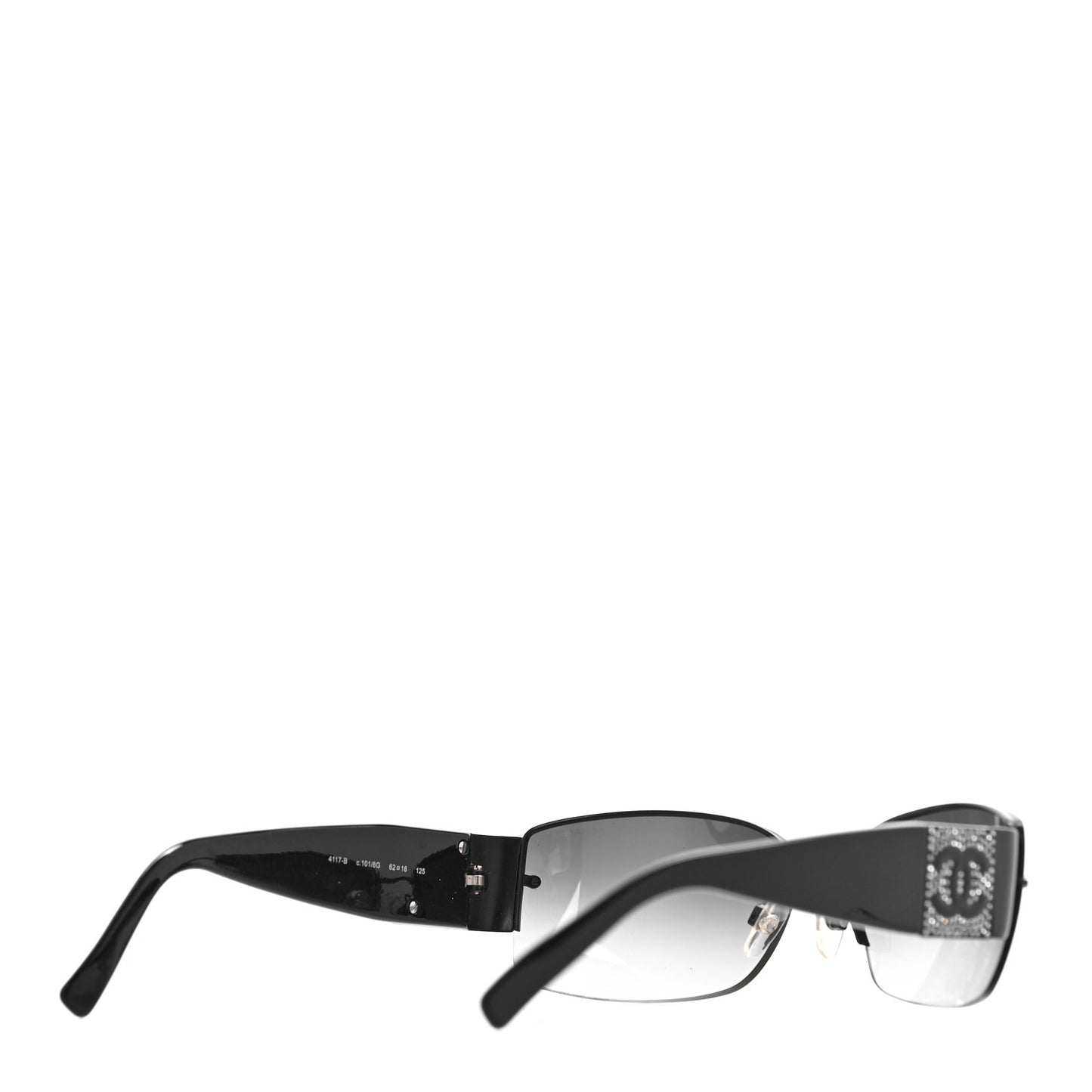 Crystal CC Sunglasses 4117-B Black