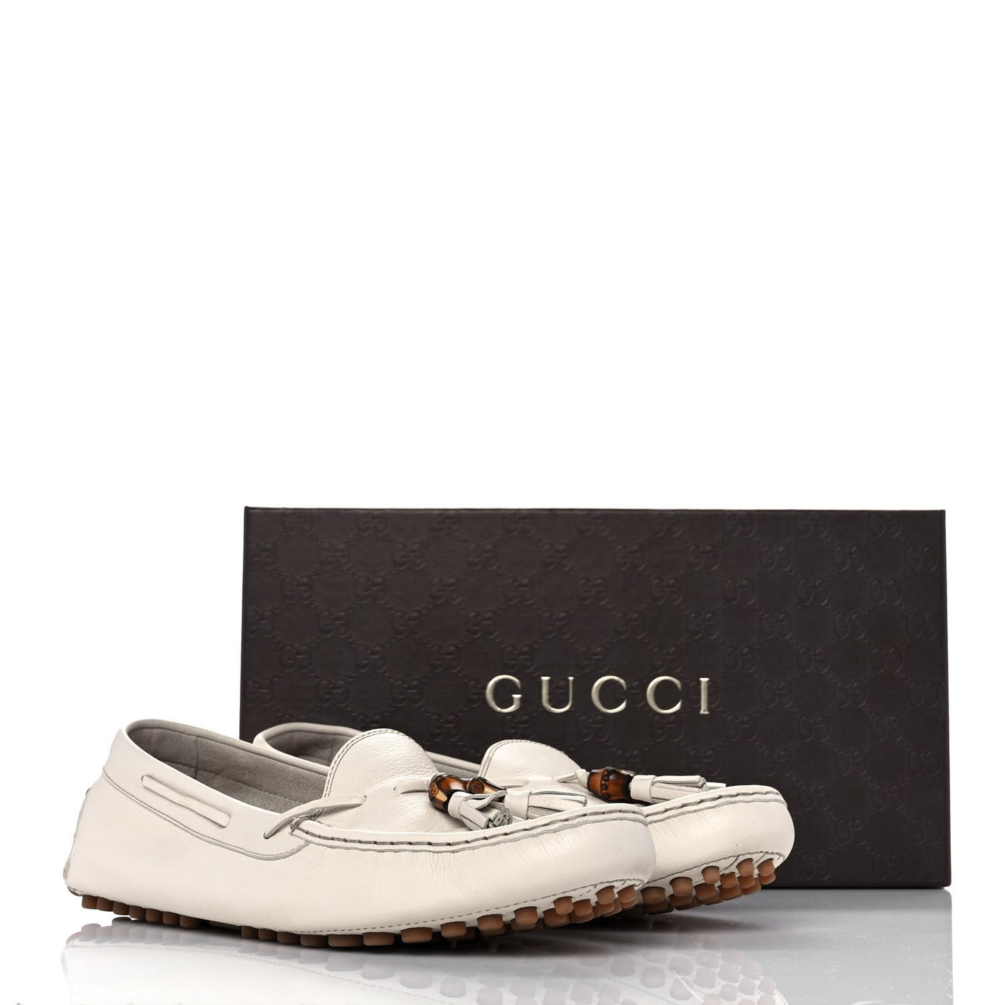 Calfskin Womens Loafers 39.5 White