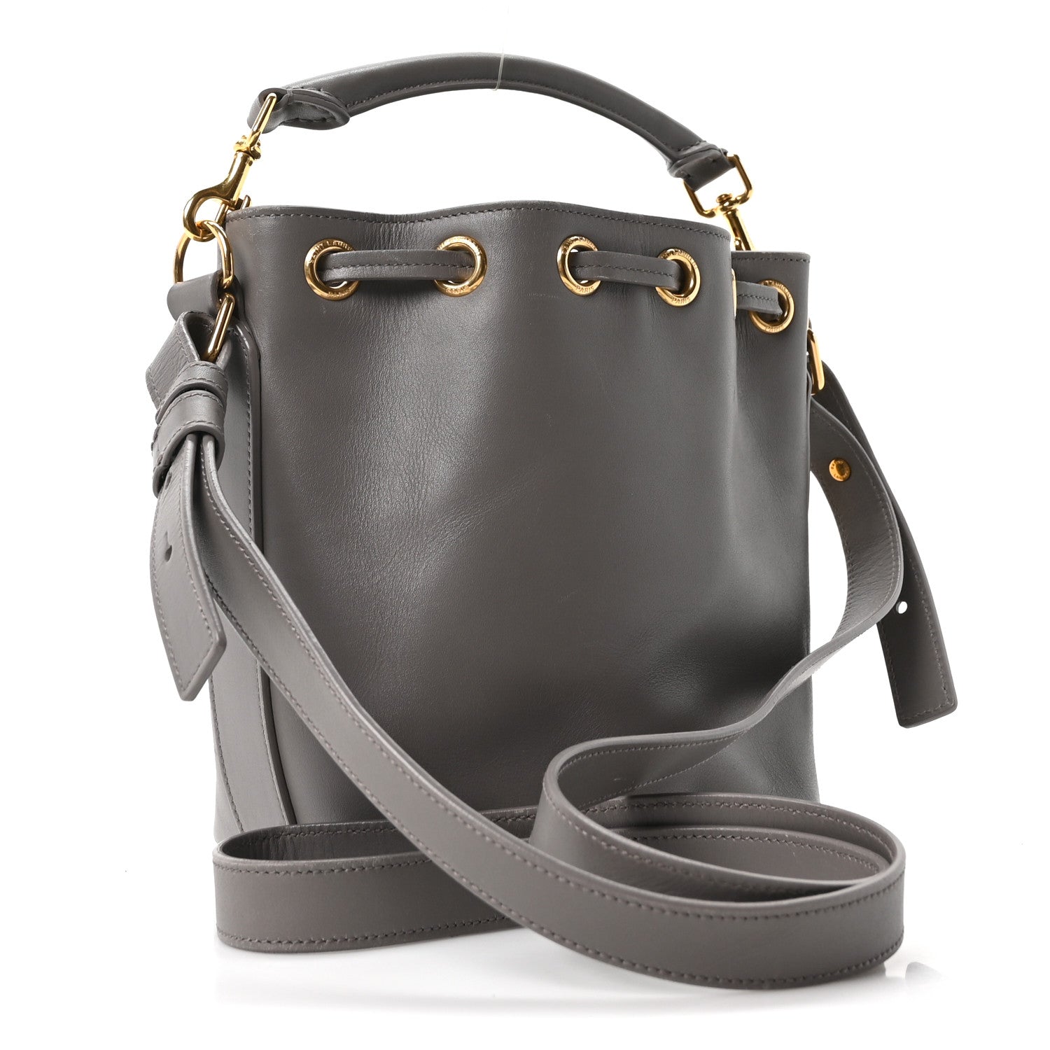 Saint Laurent Calfskin Small Emmanuelle Bucket Bag Fog 3 of 10