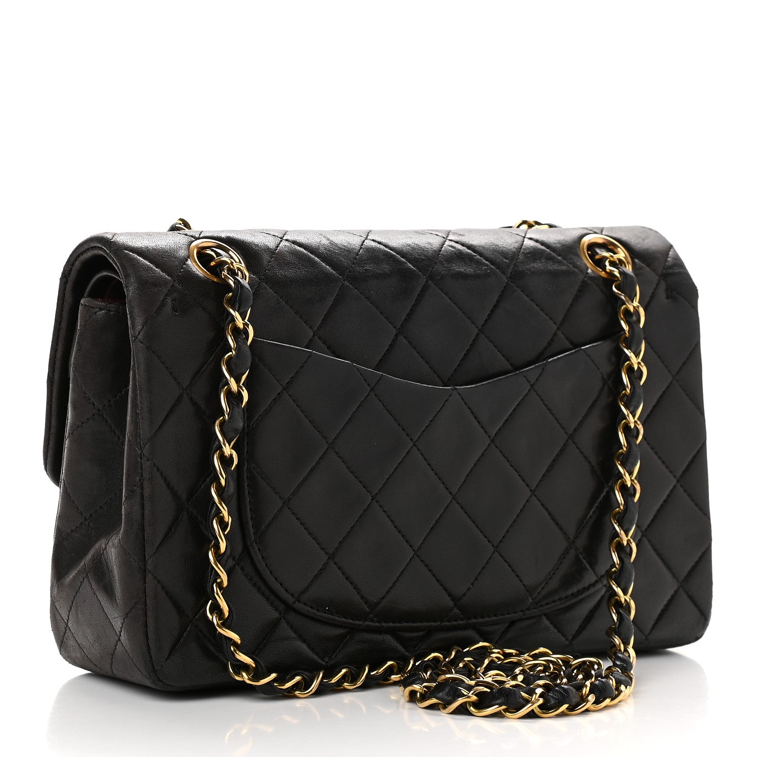 Chanel Lambskin Quilted Small Double Flap Black 3 of 14