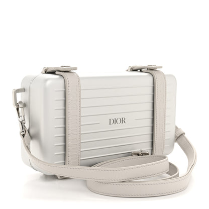 Christian Dior X RIMOWA Aluminum Personal Clutch On Strap Silver 3 of 12