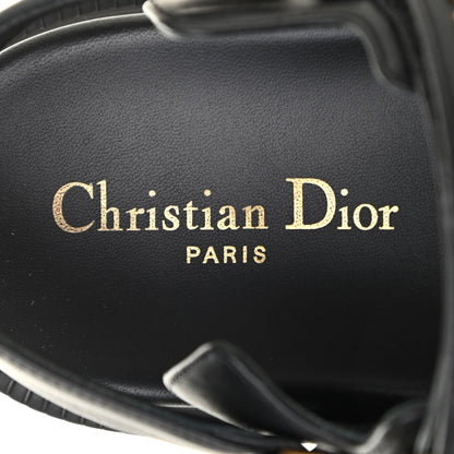 Christian Dior Lambskin Dioract 10mm Sandals 37.5 Black 6 of 20
