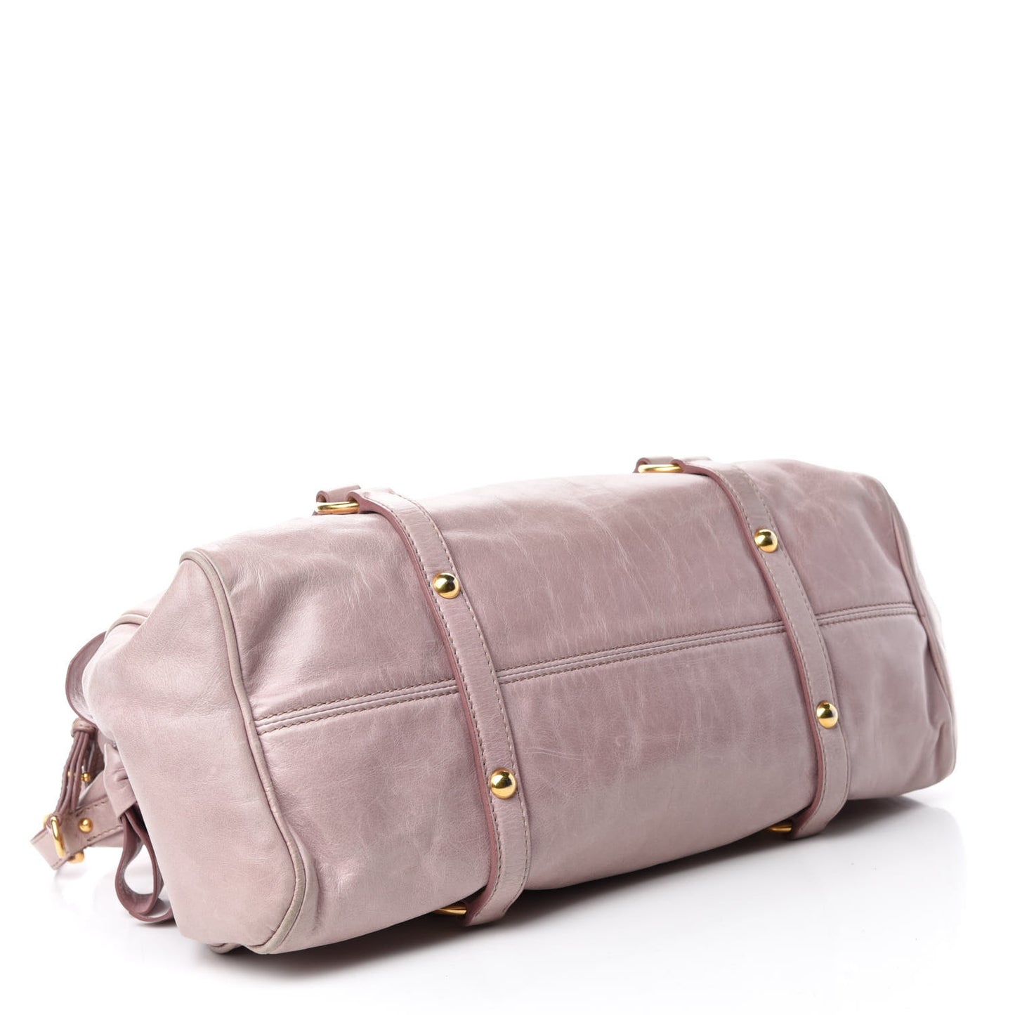 Vitello Lux Large Bow Bag Mughetto