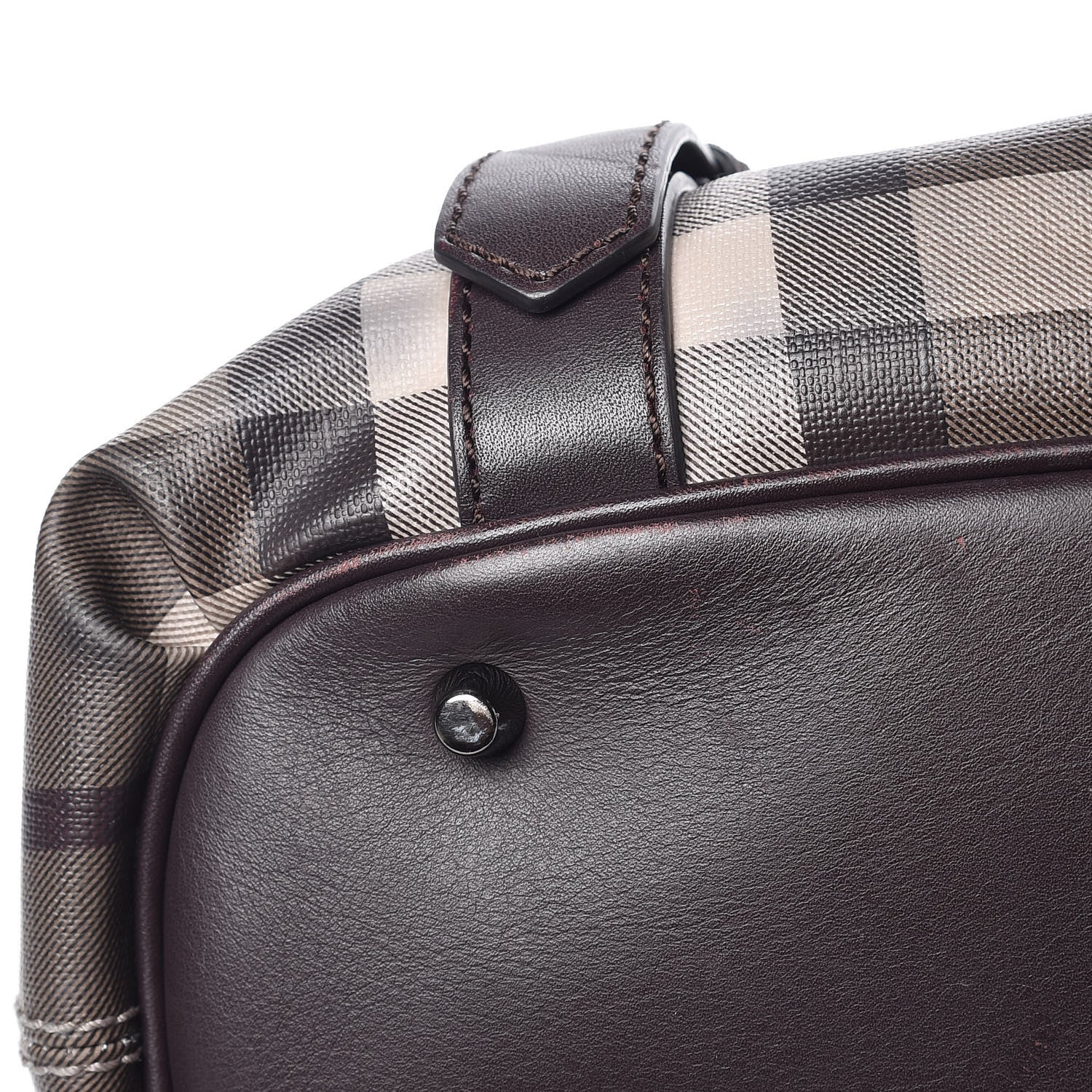 Burberry Smoked Check Small Northfield Tote Plum 20 of 20