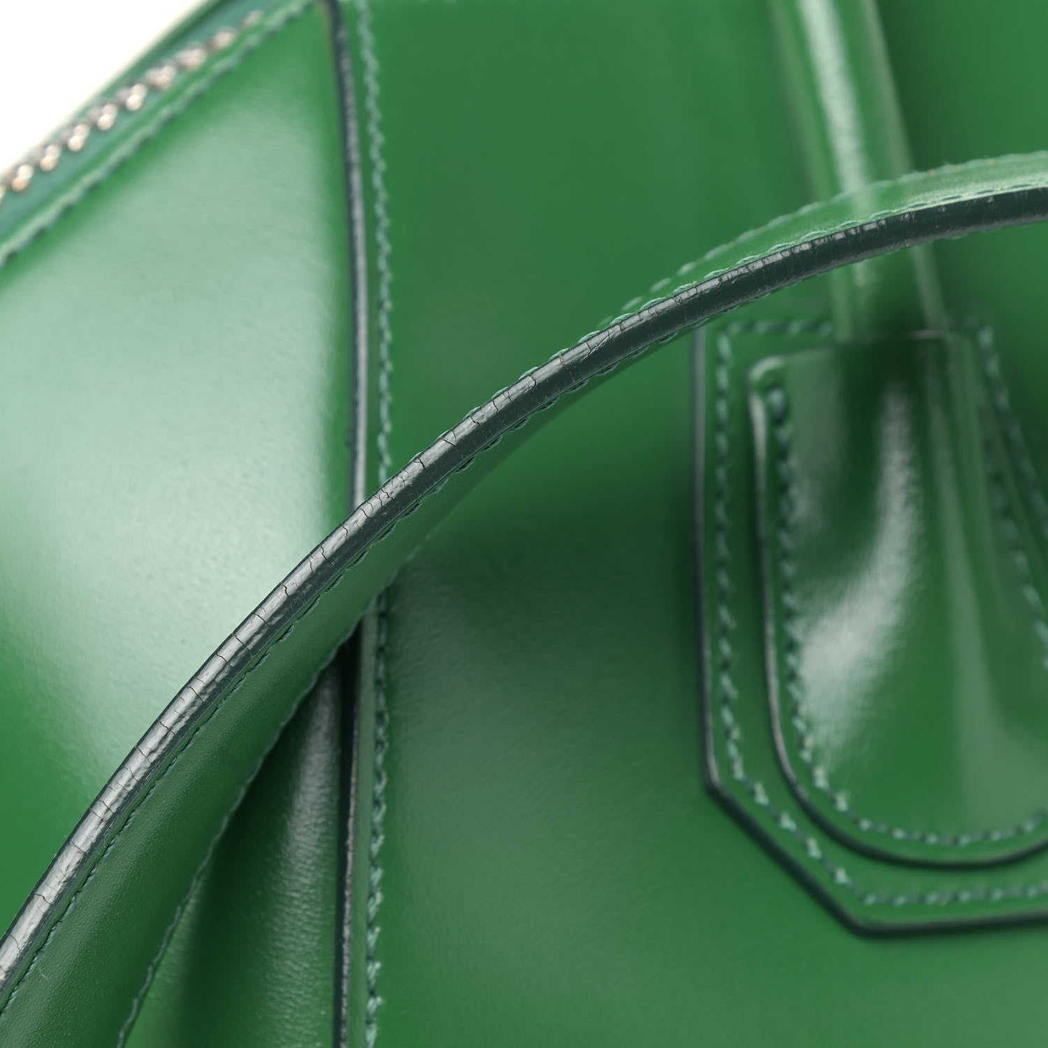 Givenchy Shiny Lord Calfskin Small Antigona Emerald 9 of 13