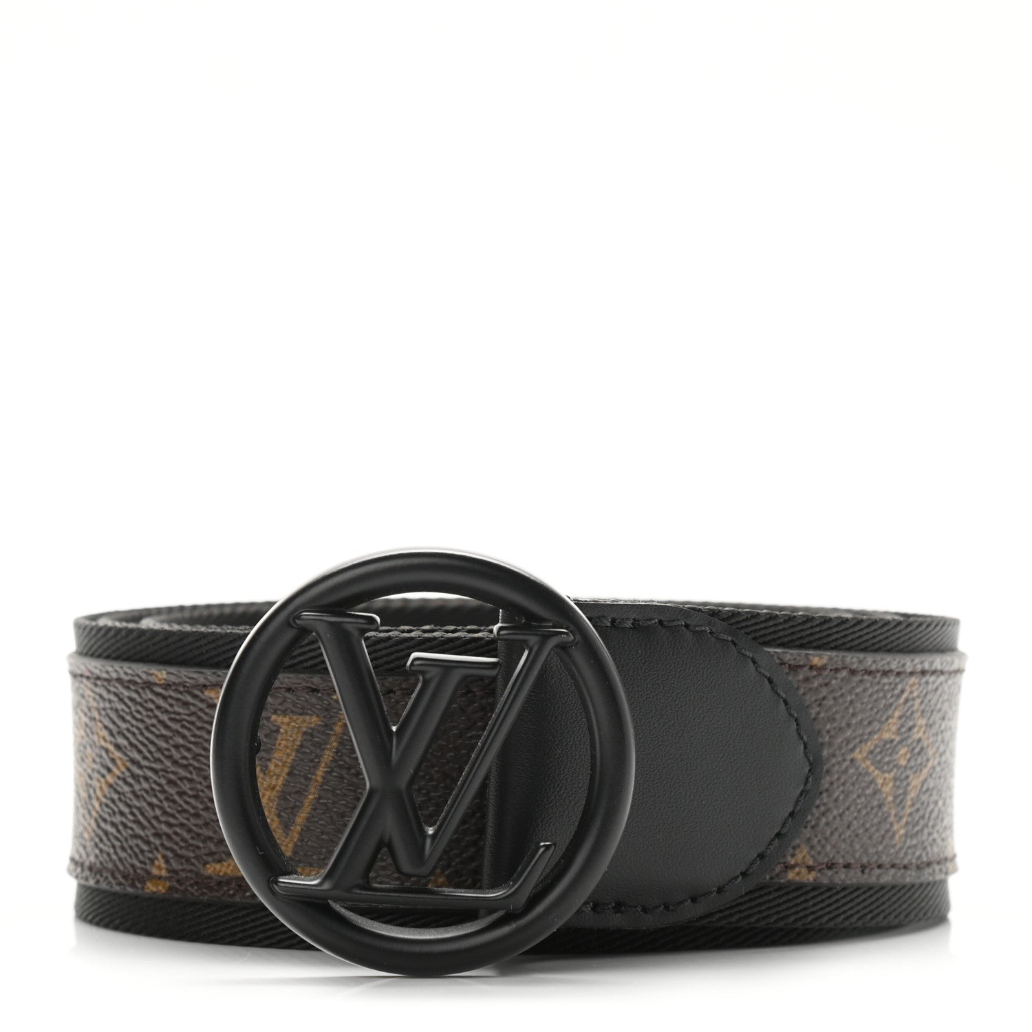 Louis Vuitton Monogram Canvas 40mm LV Circle Belt 90 36 Black 1 of 5
