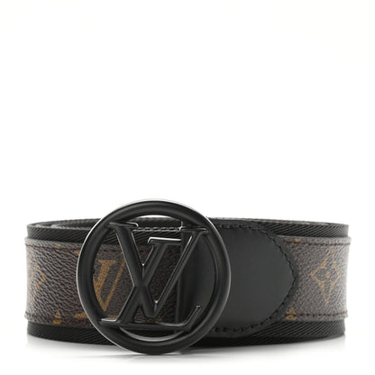 Louis Vuitton Monogram Canvas 40mm LV Circle Belt 90 36 Black 1 of 5