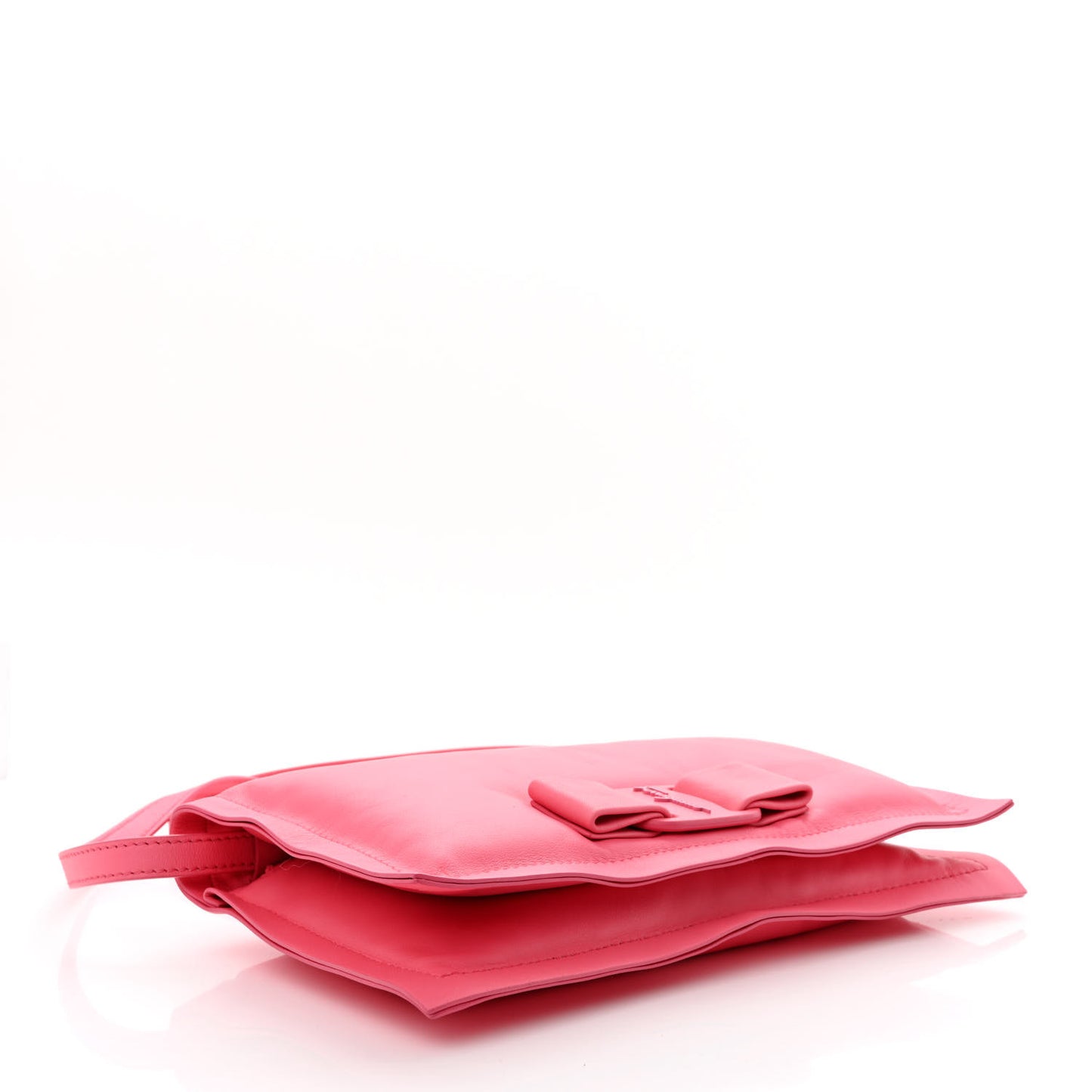 Calfskin Mini Viva Bow Shoulder Bag Pink