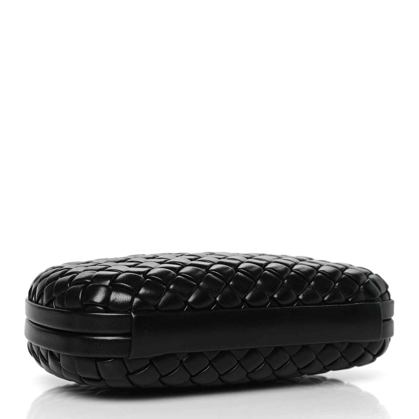 Nappa Intrecciato Knot Clutch Black