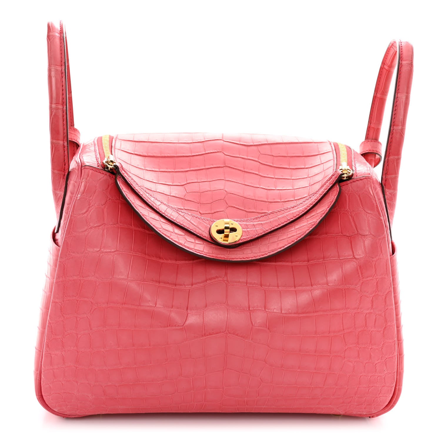 Hermes Matte Niloticus Crocodile Lindy 30 Bougainvillier 1 of 12