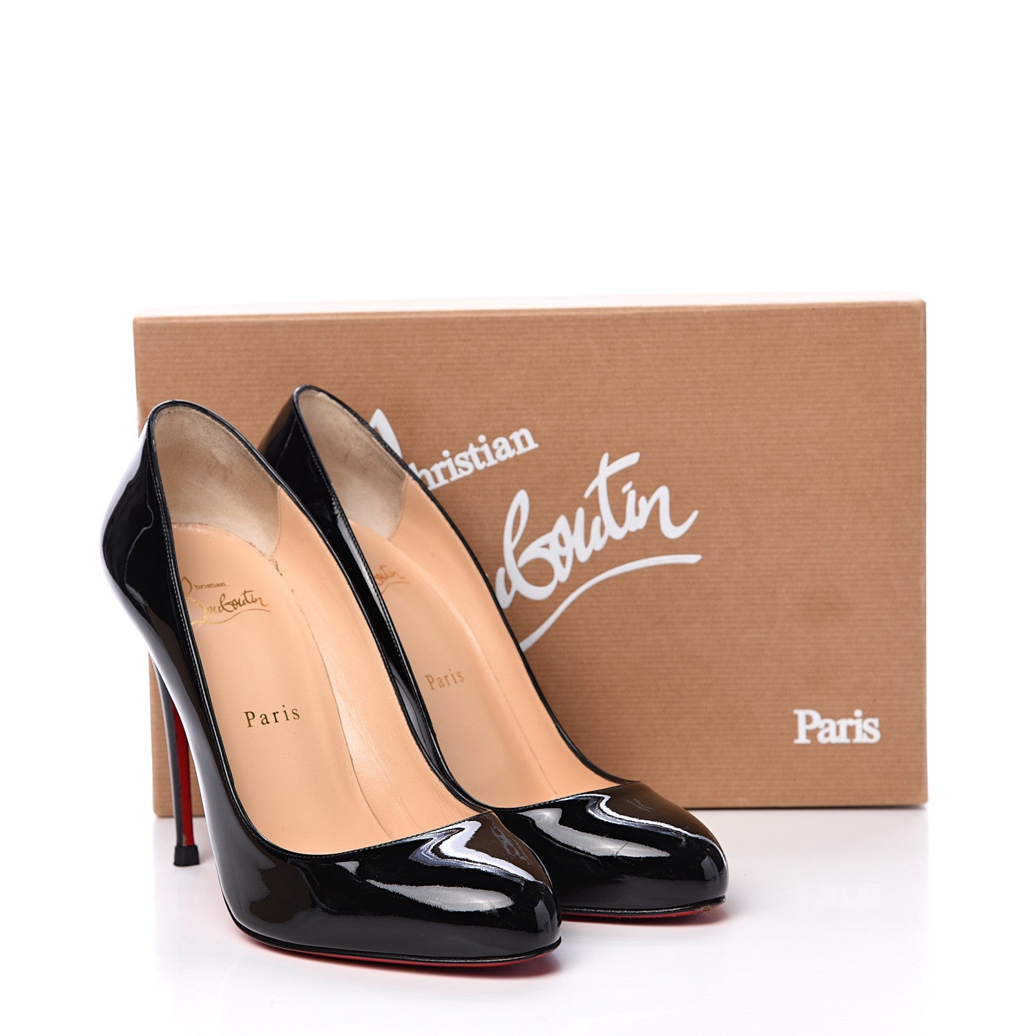 Christian Louboutin Patent Ron Ron 100 Pumps 39 Black 13 of 13