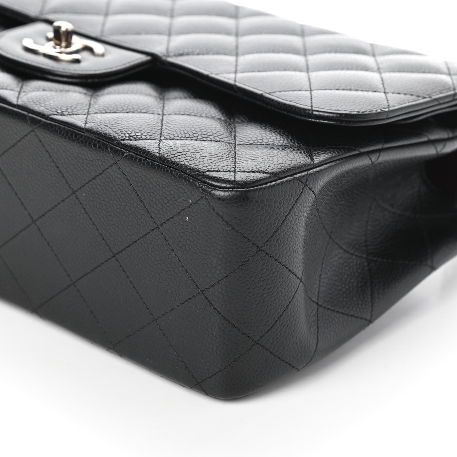 Chanel Caviar Quilted Jumbo Double Flap Black 9 of 9