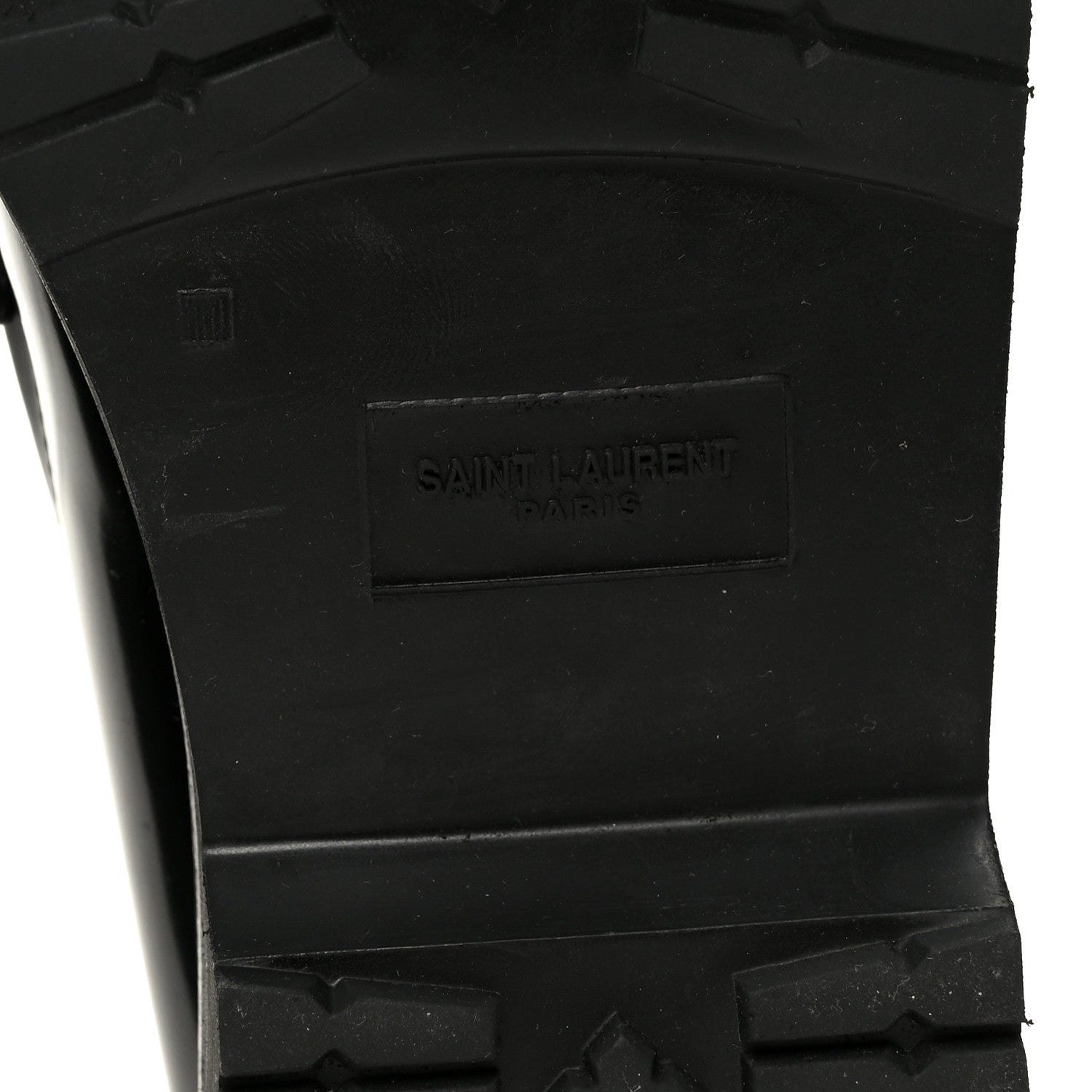 Saint Laurent Glazed Calfskin Le Loafer 15 Penny Slippers 37 Black 8 of 10