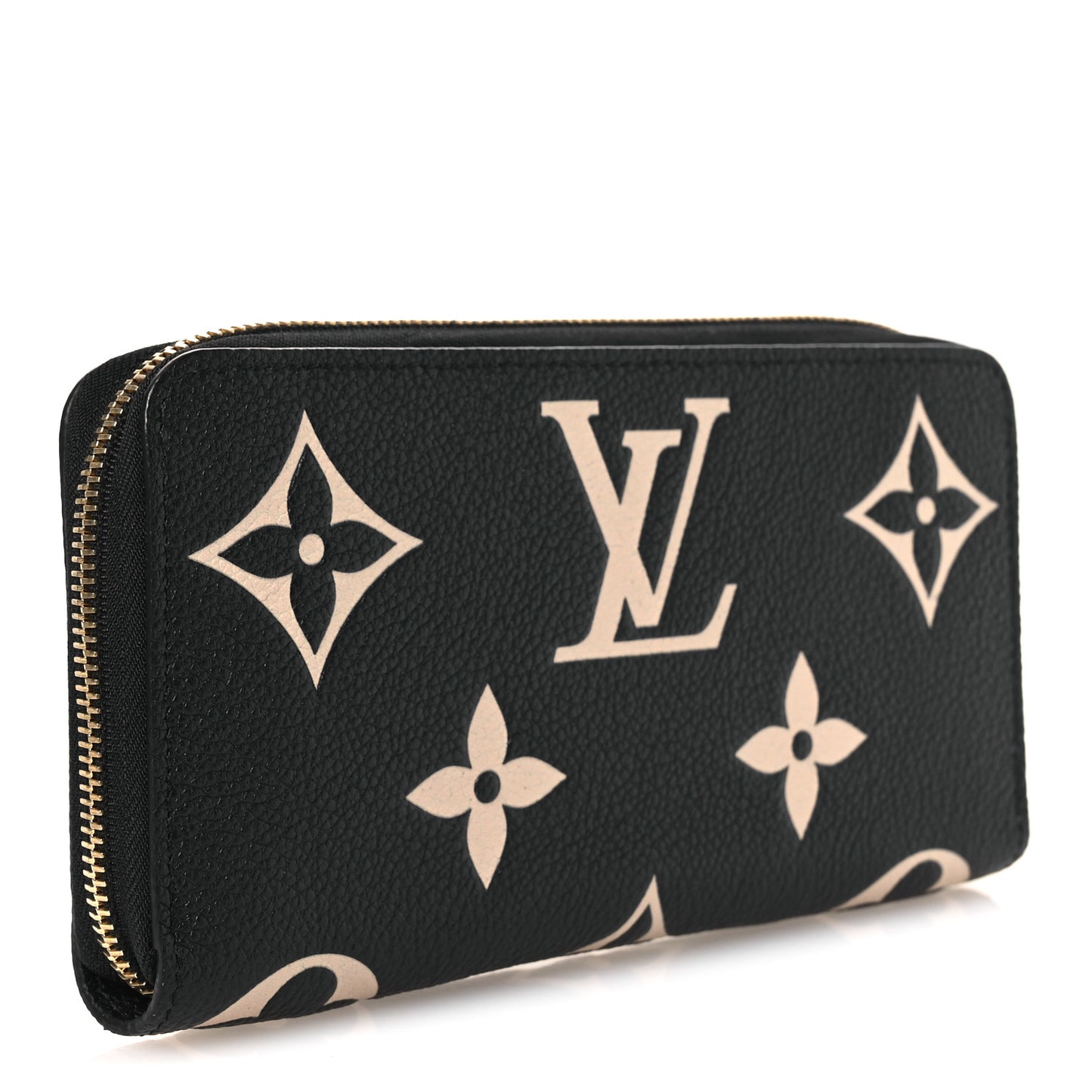Empreinte Monogram Giant Zippy Wallet Black Beige