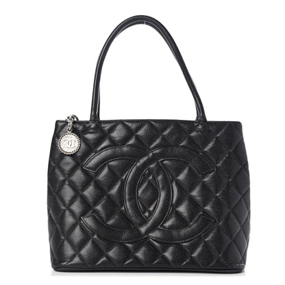 Chanel Caviar Quilted Medallion Tote Black 1 of 20