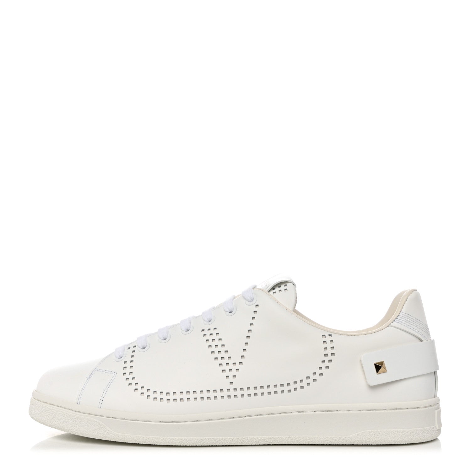 Valentino Garavani Calfskin Mens Backnet Sneakers 43 White 1 of 8