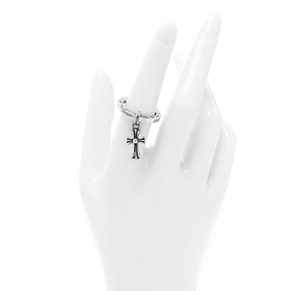 Chrome Hearts Sterling Silver Cross Charm Ring 54 7 2 of 5