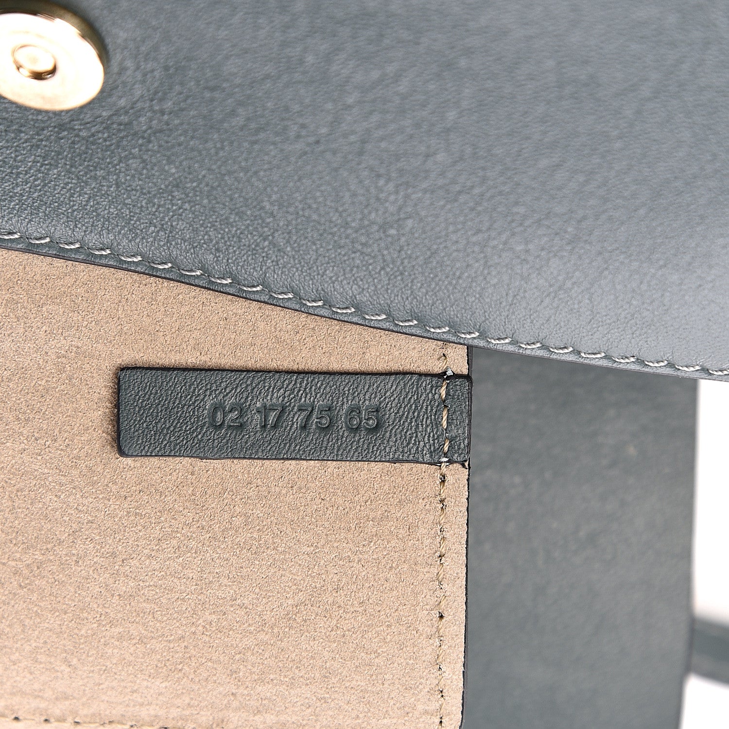 Chloe Suede Calfskin Mini Faye Shoulder Bag Cloudy Blue 6 of 11