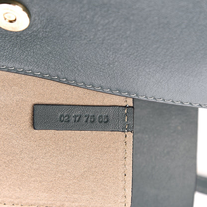 Chloe Suede Calfskin Mini Faye Shoulder Bag Cloudy Blue 6 of 11