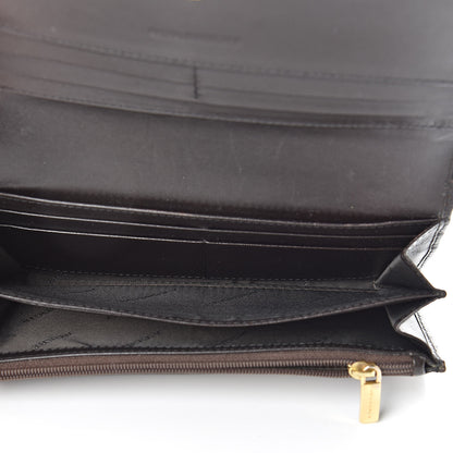 Burberry Haymarket Check Penrose Continental Wallet Chocolate 5 of 15